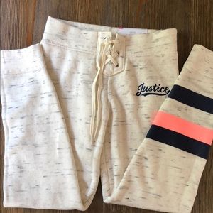 Justice size 8 sweatpants NWT
